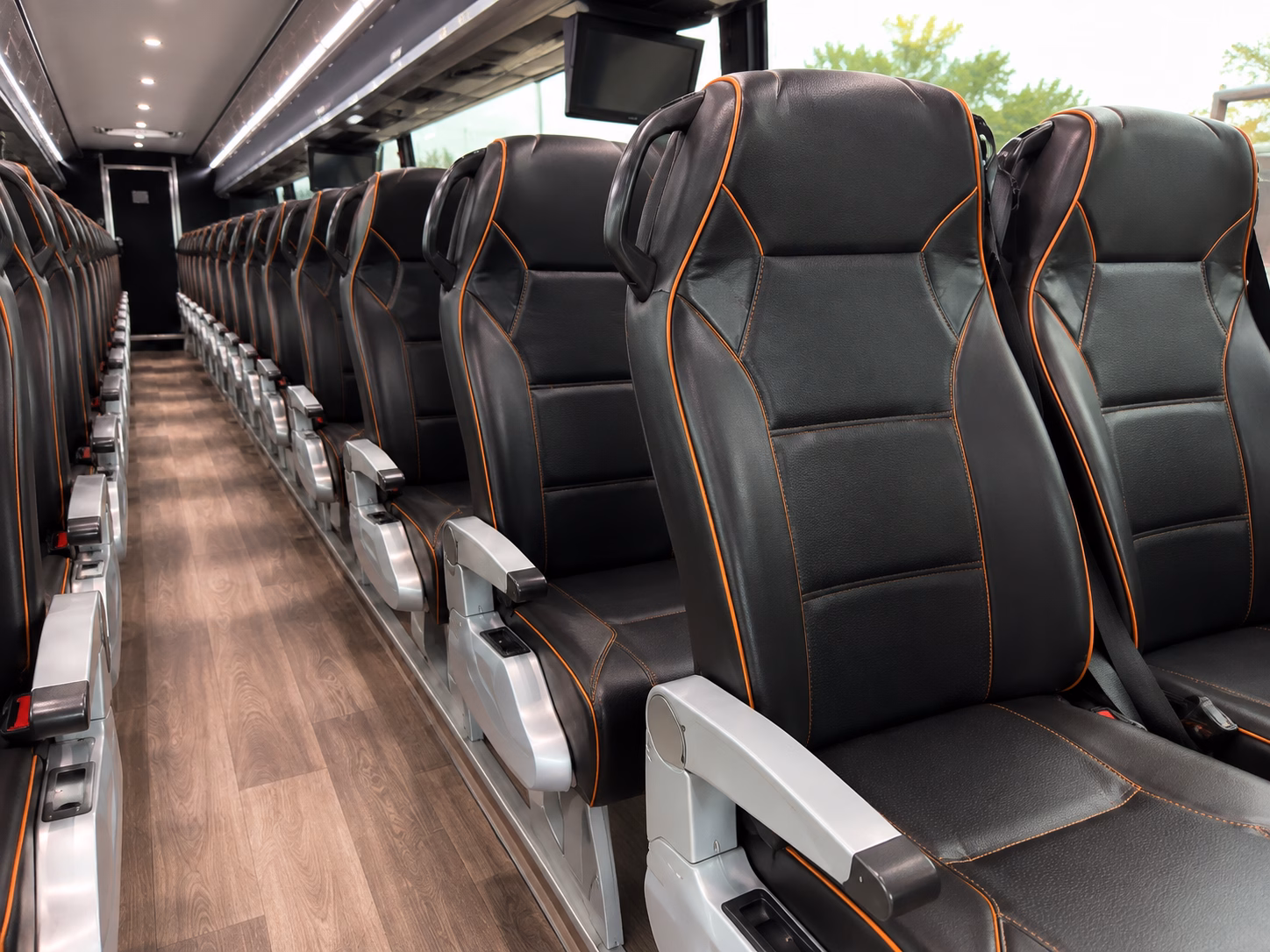 highland charter bus interior