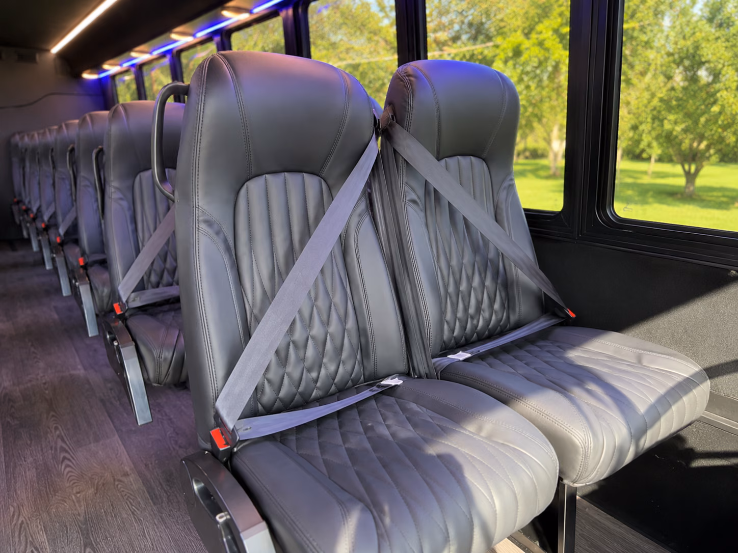 highland school event transportation onboard seating